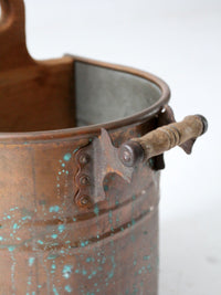 vintage copper bucket