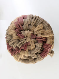 vintage coiled rope basket by Ruth Lescohier