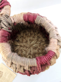 vintage coiled rope basket by Ruth Lescohier