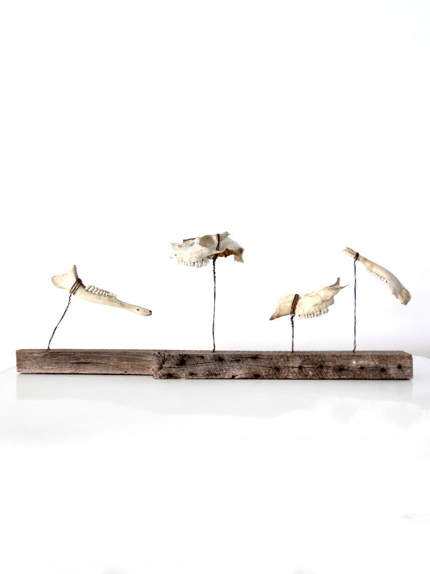 1920s folk art bone sculpture