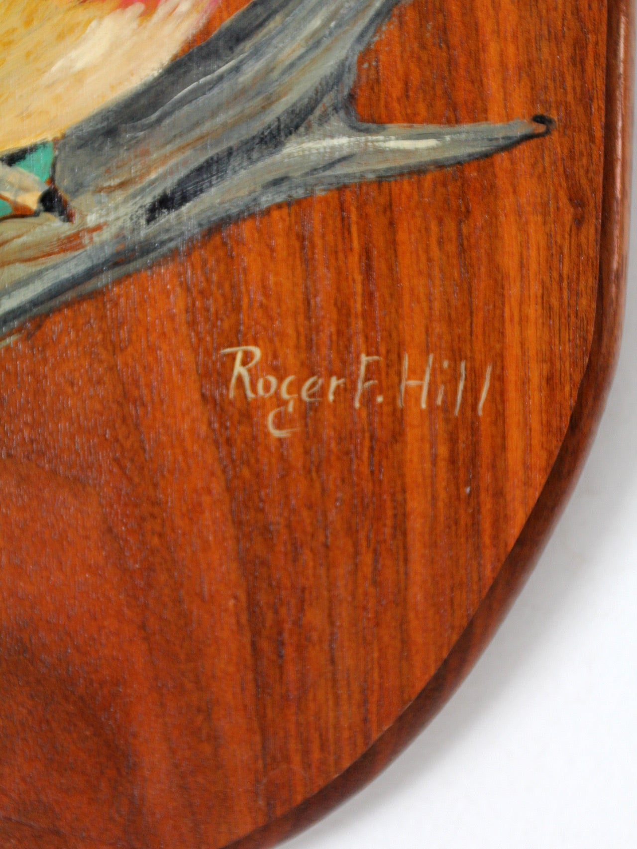 vintage wood duck painting on wood