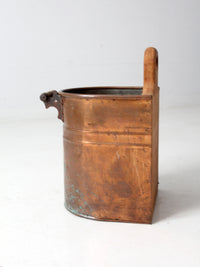 vintage copper bucket