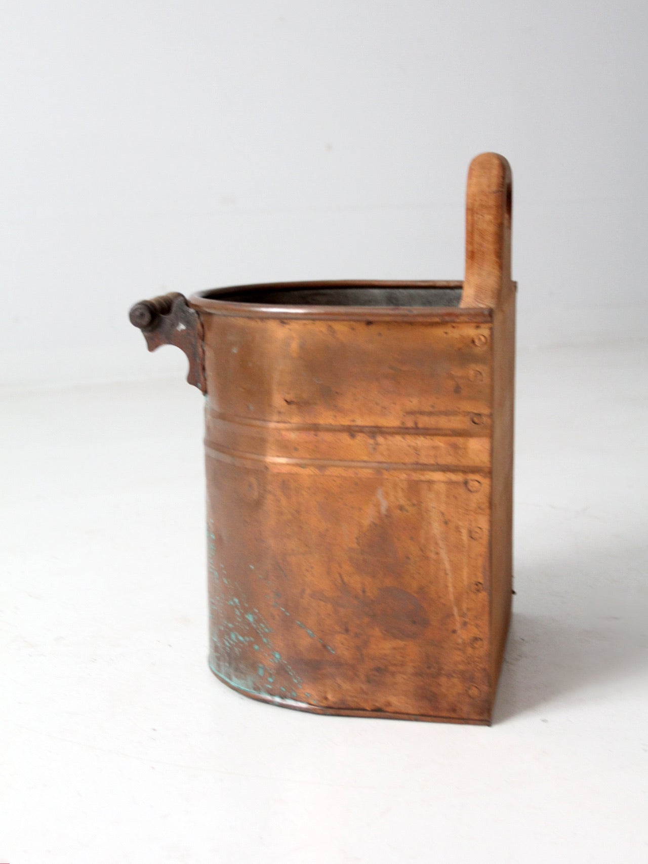 vintage copper bucket