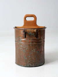 vintage copper bucket