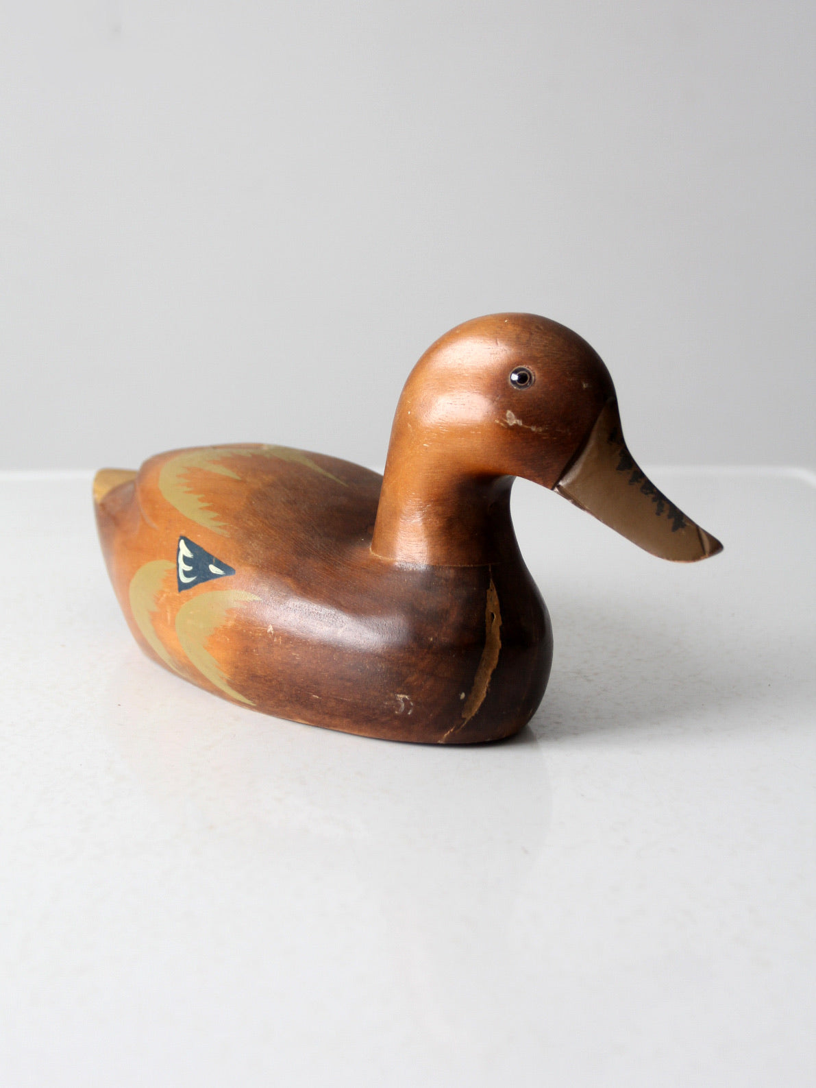 vintage painted wood duck decoy