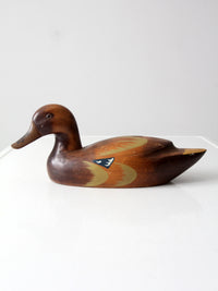vintage painted wood duck decoy