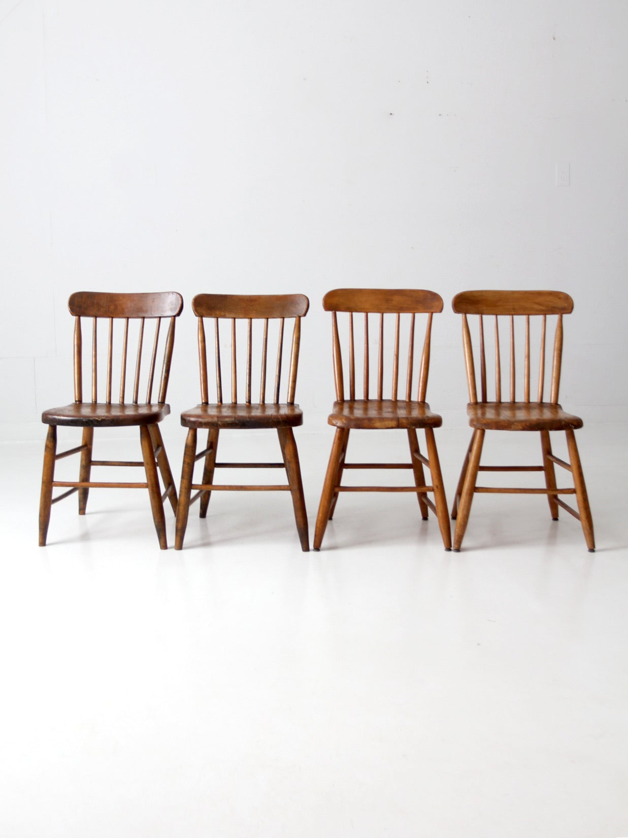 antique farmhouse dining chairs set 4