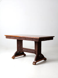 antique Heywood Wakefield wicker table