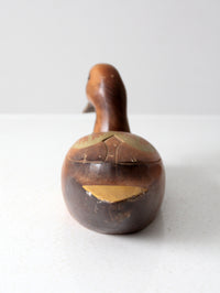 vintage painted wood duck decoy