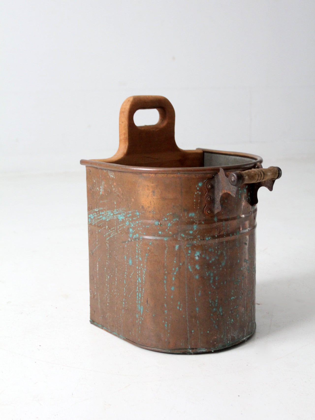 vintage copper bucket