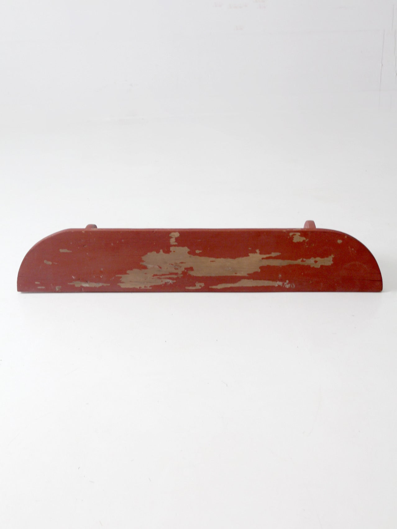 vintage painted wood hanging wall shelf