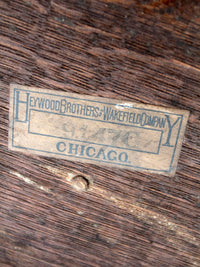 antique Heywood Wakefield wicker table