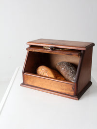 vintage wooden bread box