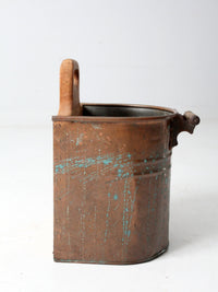vintage copper bucket