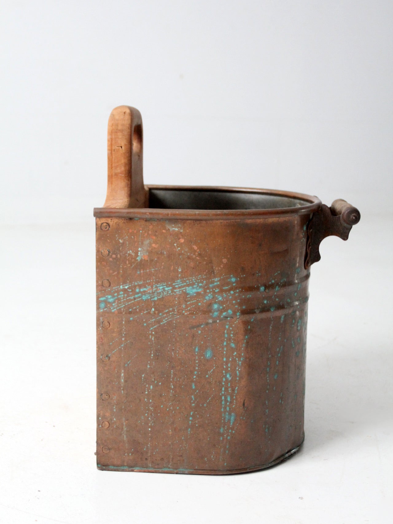 vintage copper bucket