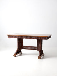 antique Heywood Wakefield wicker table