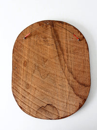 vintage wood duck painting on wood