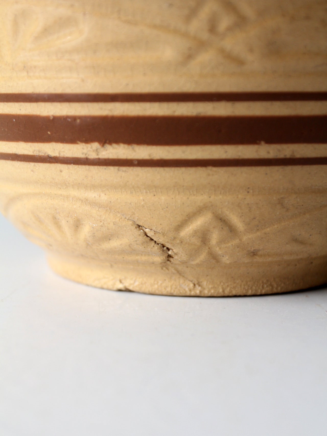 antique RRP yellowware bowl