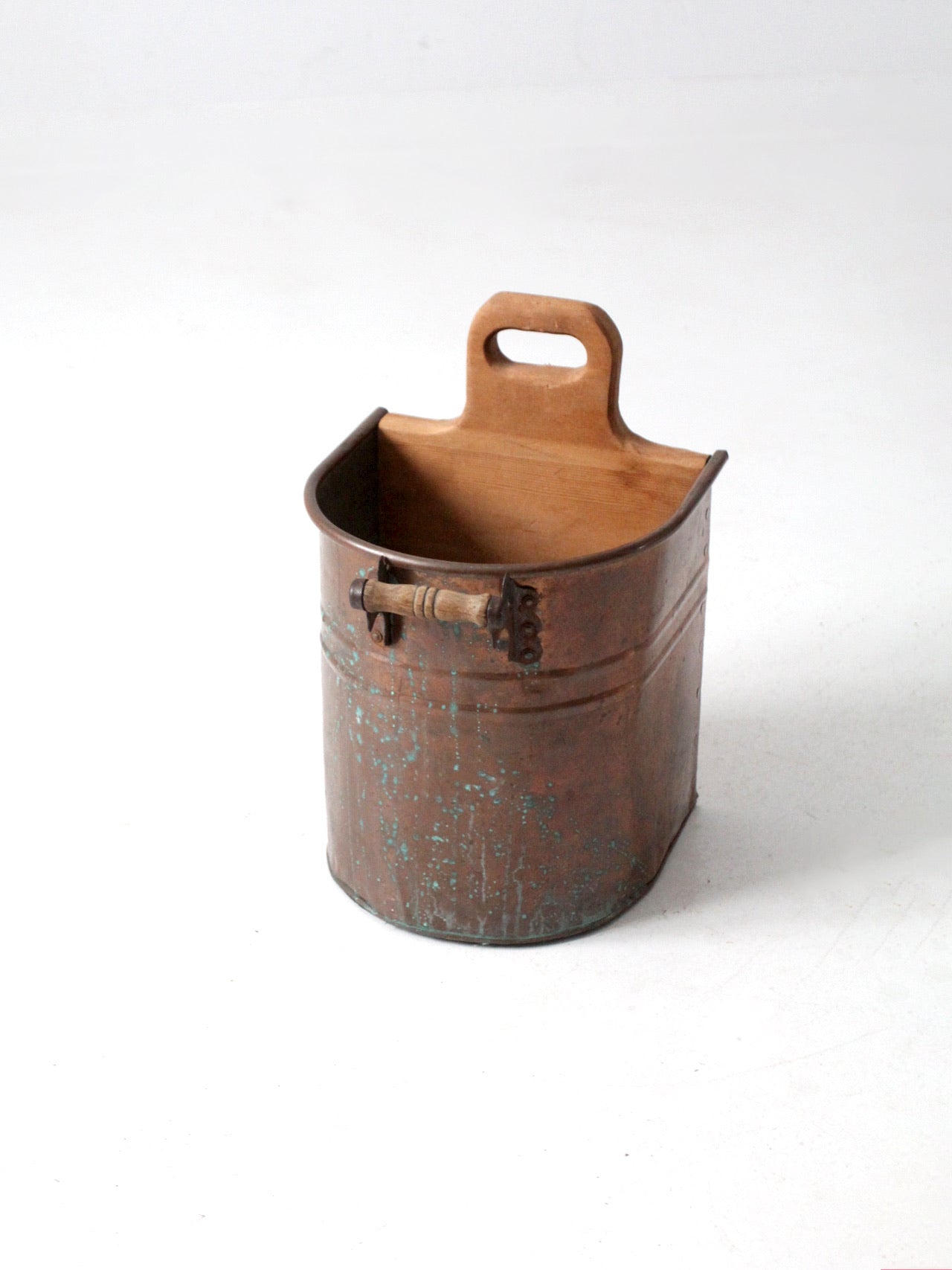 vintage copper bucket