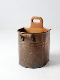 vintage copper bucket