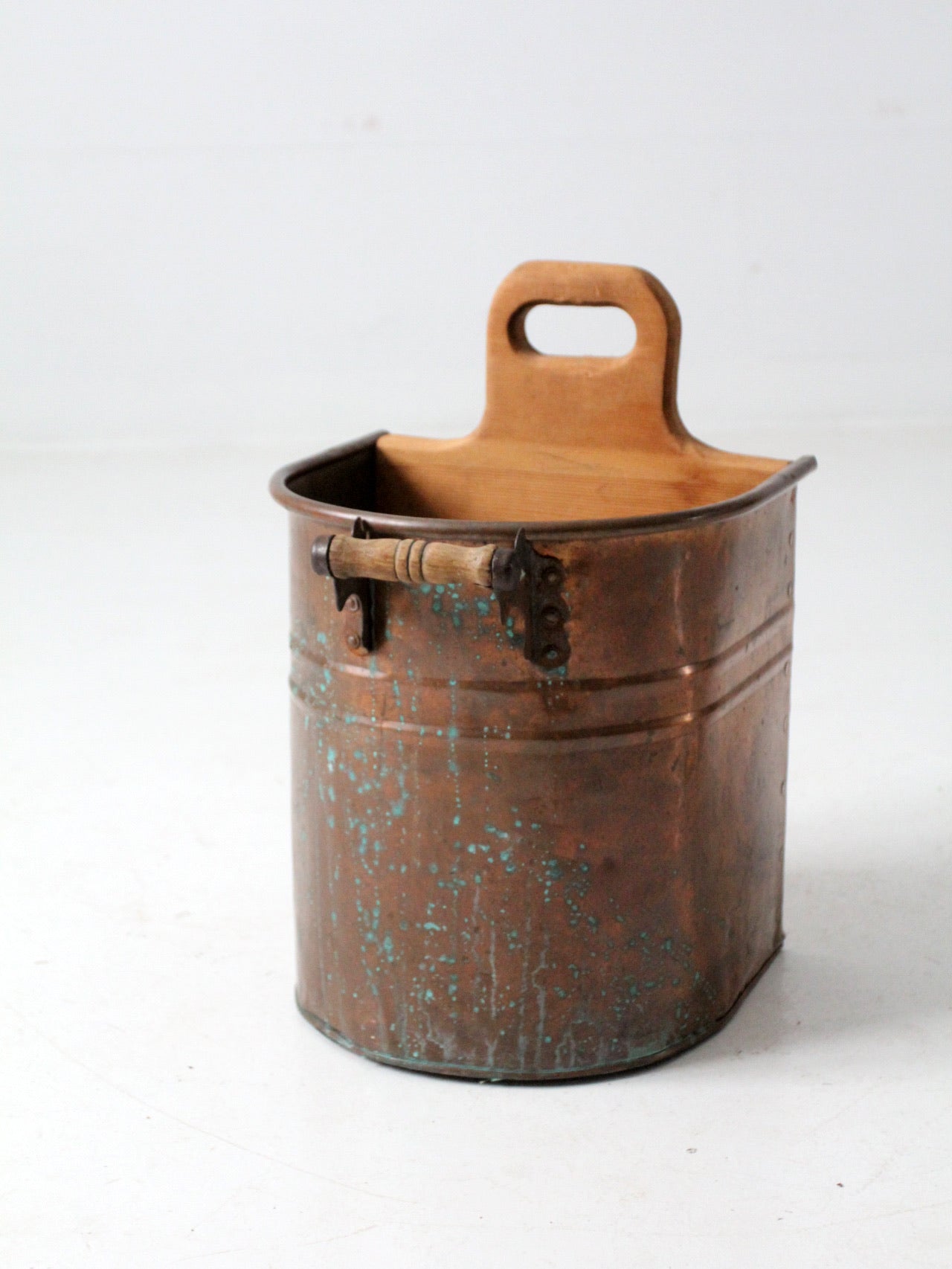 vintage copper bucket