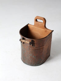 vintage copper bucket