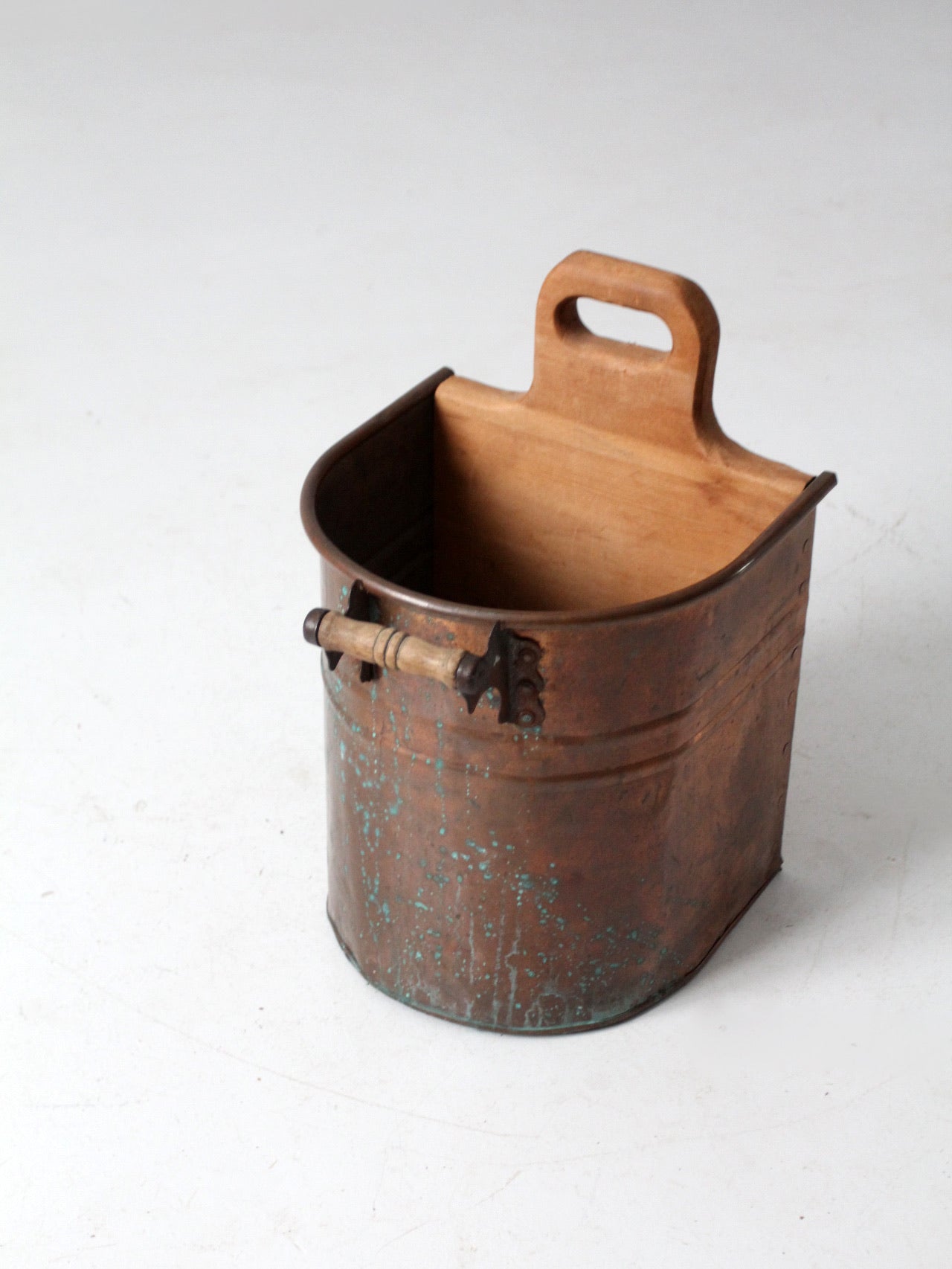 vintage copper bucket