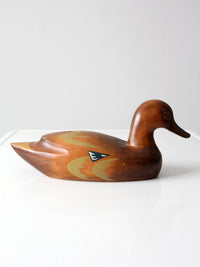 vintage painted wood duck decoy