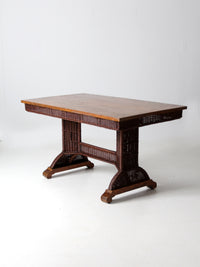 antique Heywood Wakefield wicker table