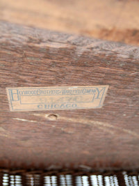 antique Heywood Wakefield wicker table