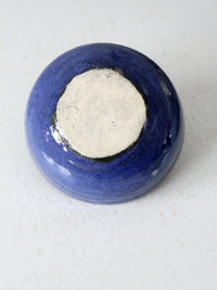 vintage studio pottery ikebana vase bowl