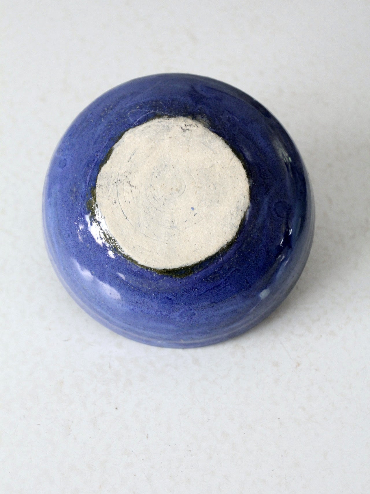 vintage studio pottery ikebana vase bowl