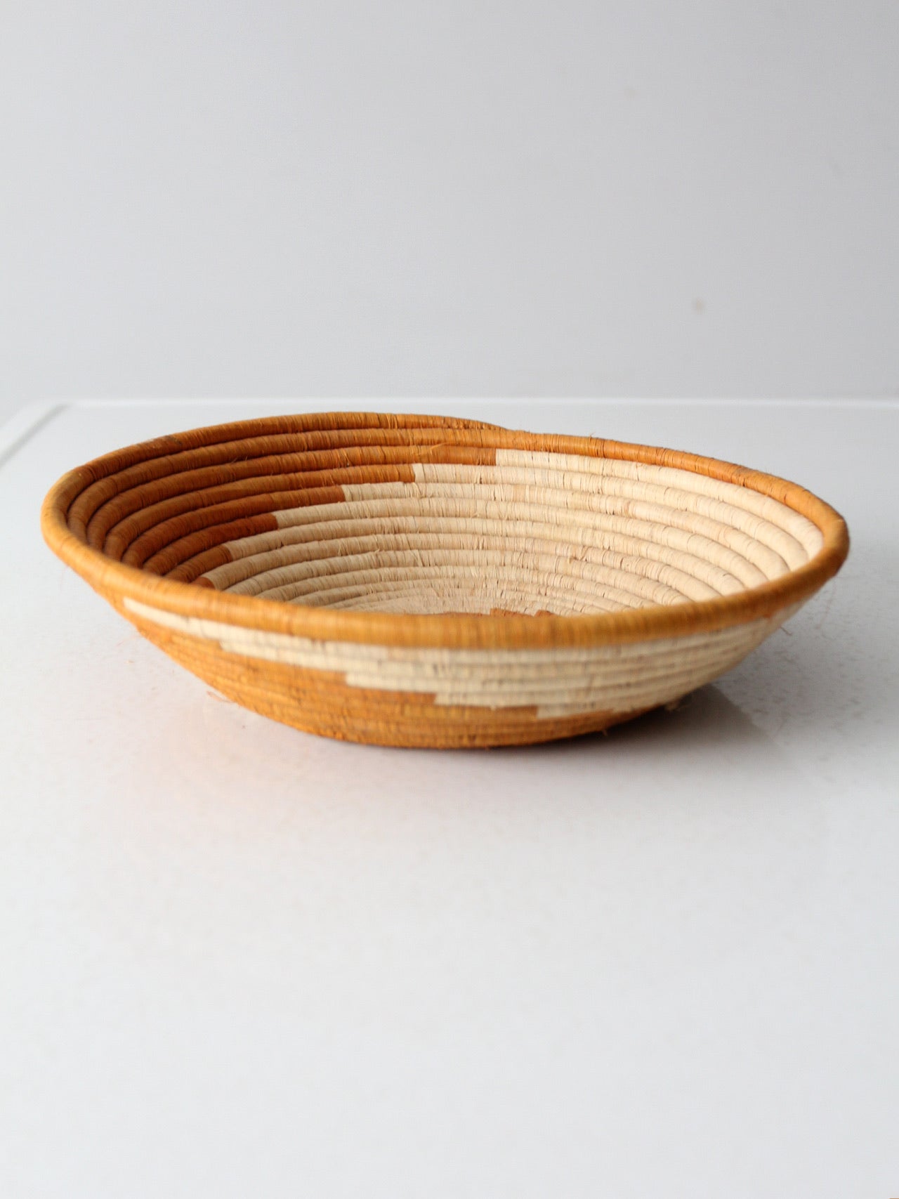 vintage coil basket bowl