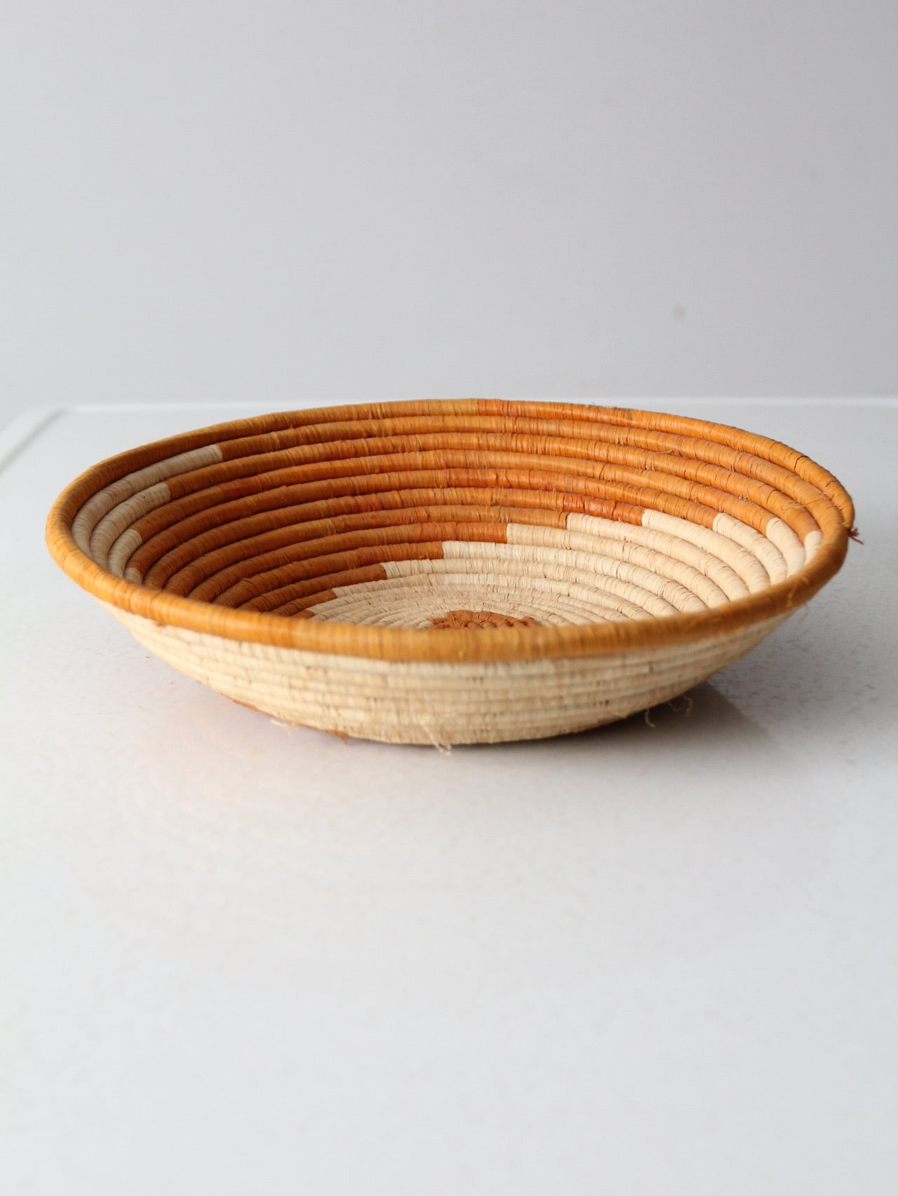vintage coil basket bowl