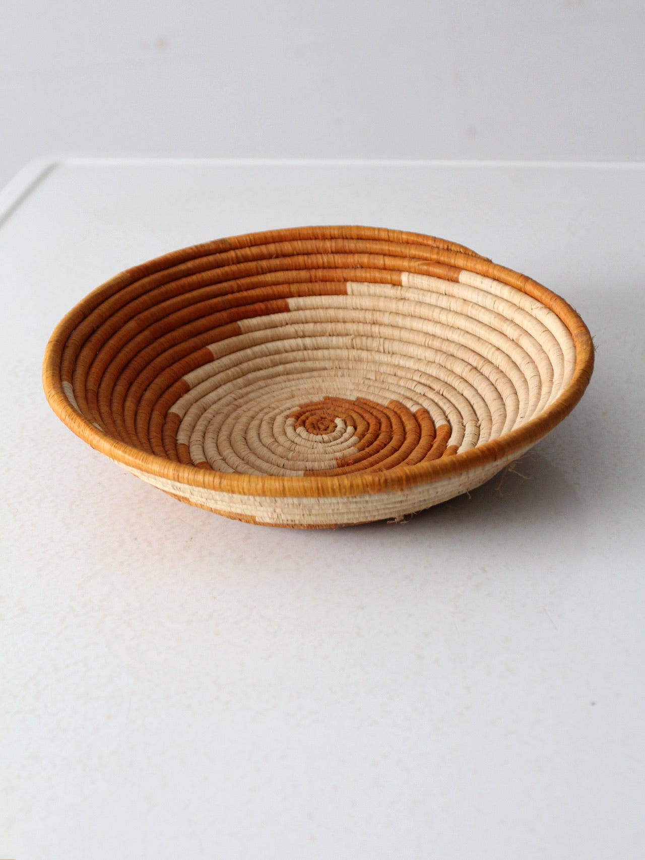 vintage coil basket bowl