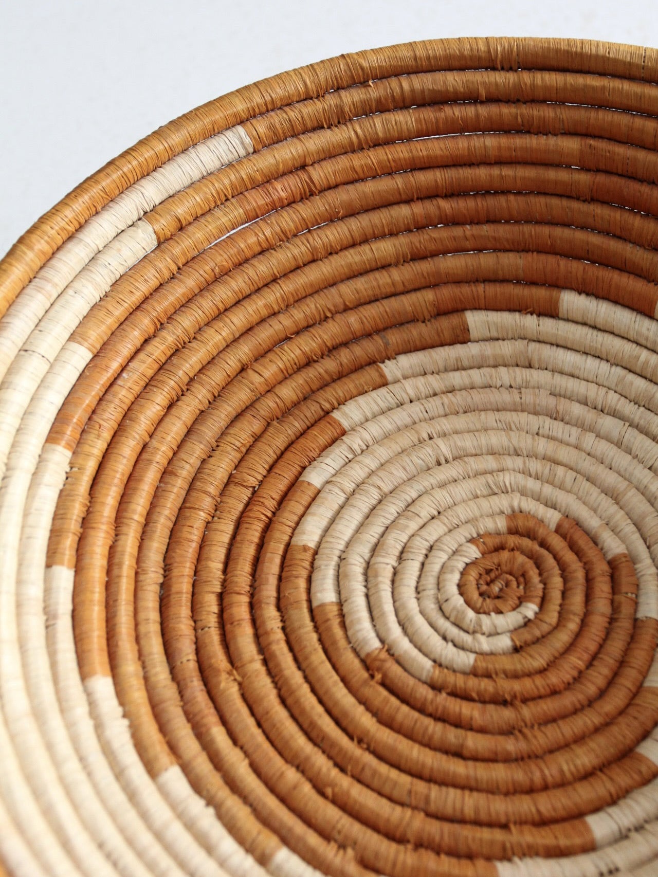 vintage coil basket bowl