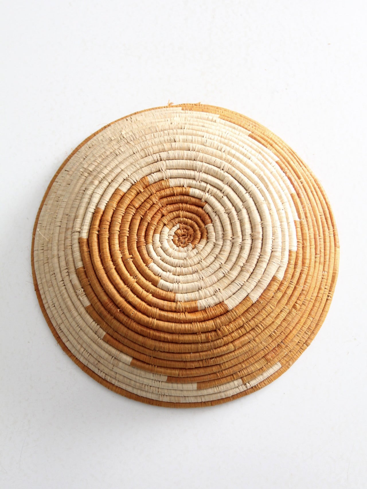 vintage coil basket bowl