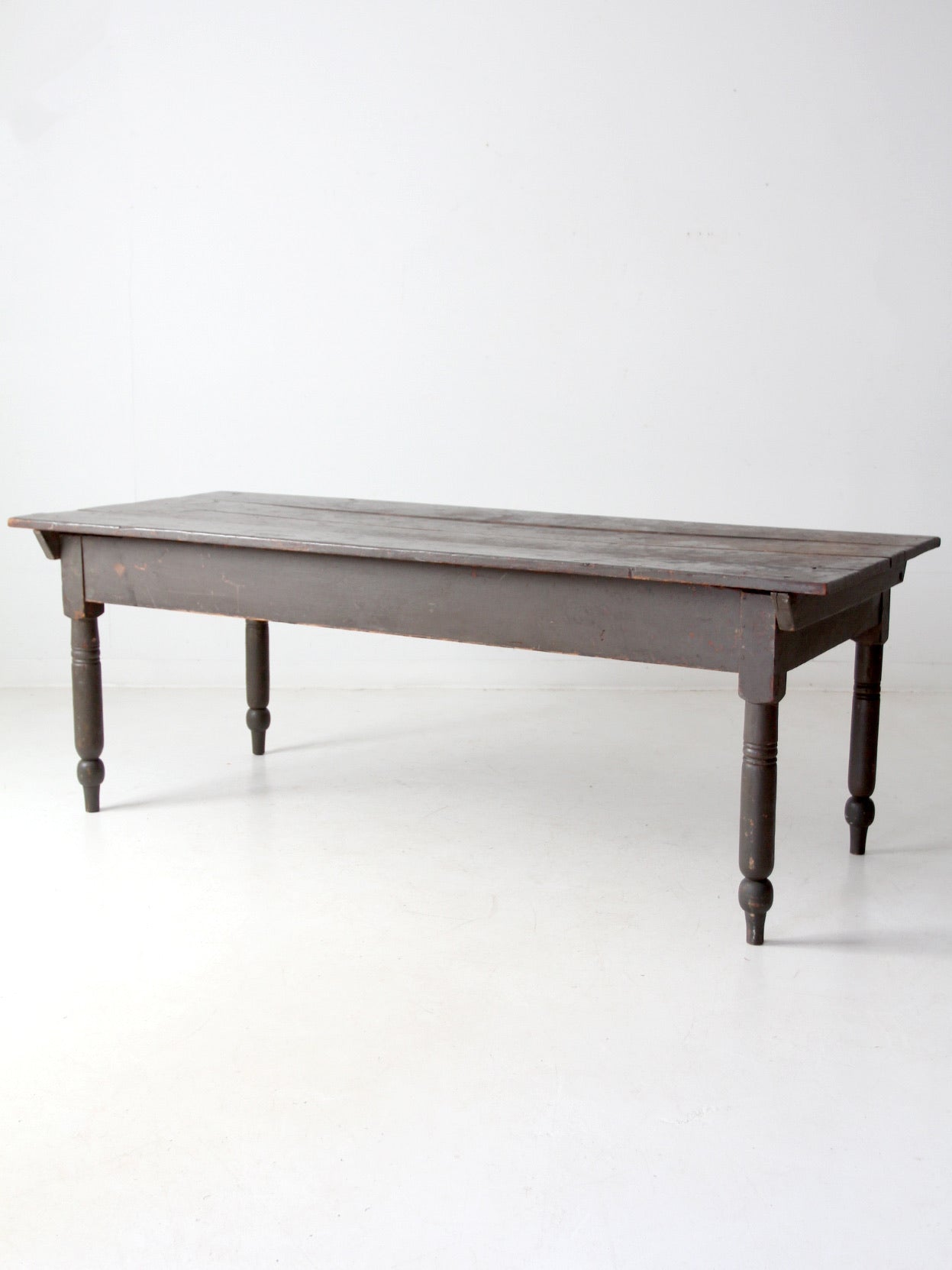antique primitive wood farm table