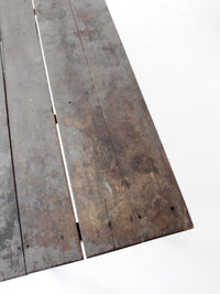 antique primitive wood farm table