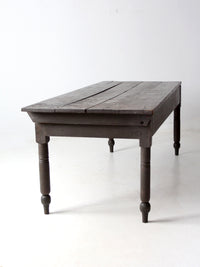 antique primitive wood farm table