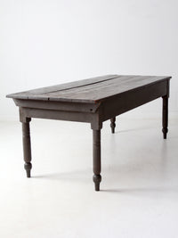 antique primitive wood farm table