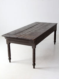 antique primitive wood farm table