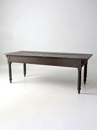 antique primitive wood farm table