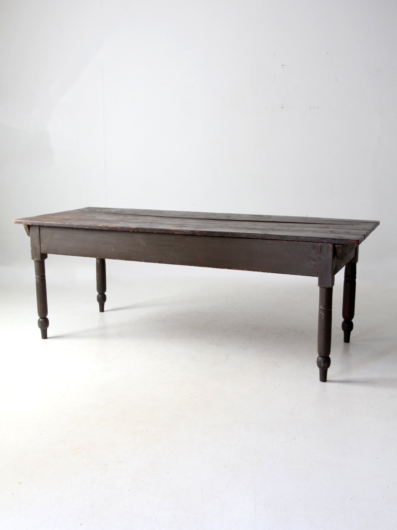 antique primitive wood farm table