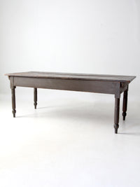 antique primitive wood farm table