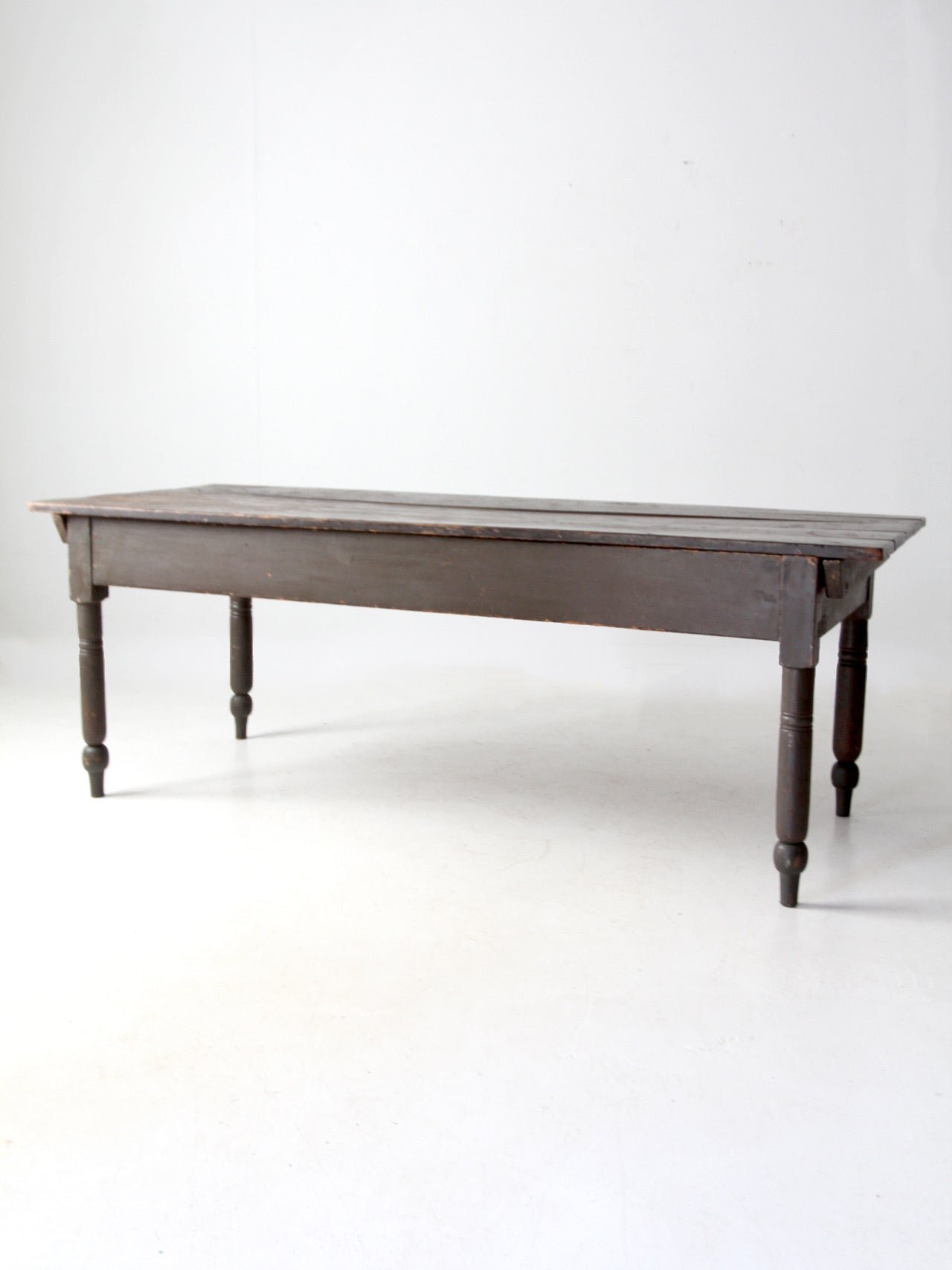 antique primitive wood farm table