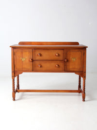 vintage Phoenix Chair Co floral buffet cabinet