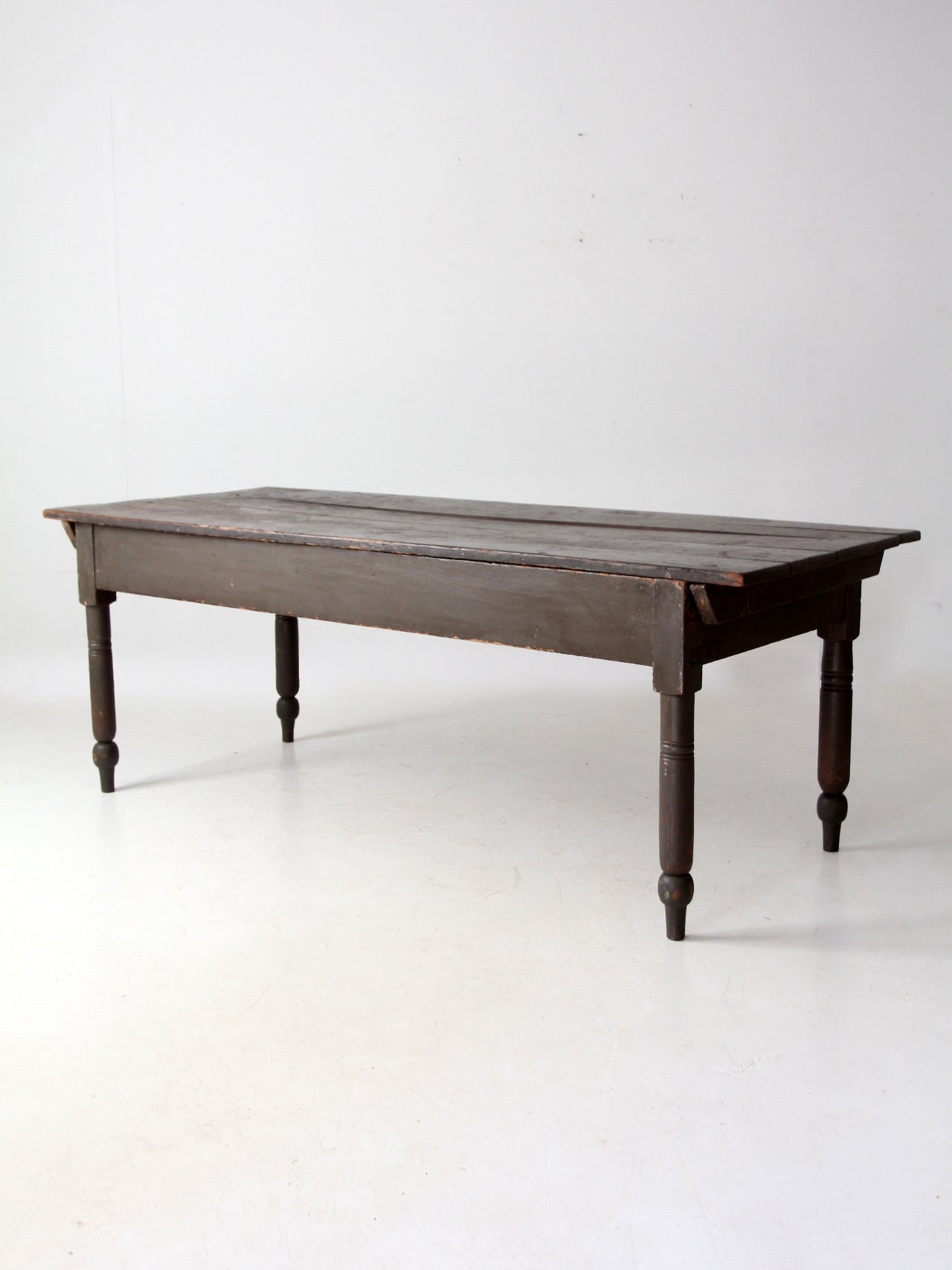 antique primitive wood farm table