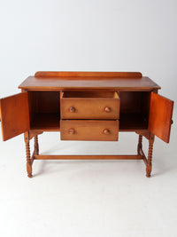 vintage Phoenix Chair Co floral buffet cabinet