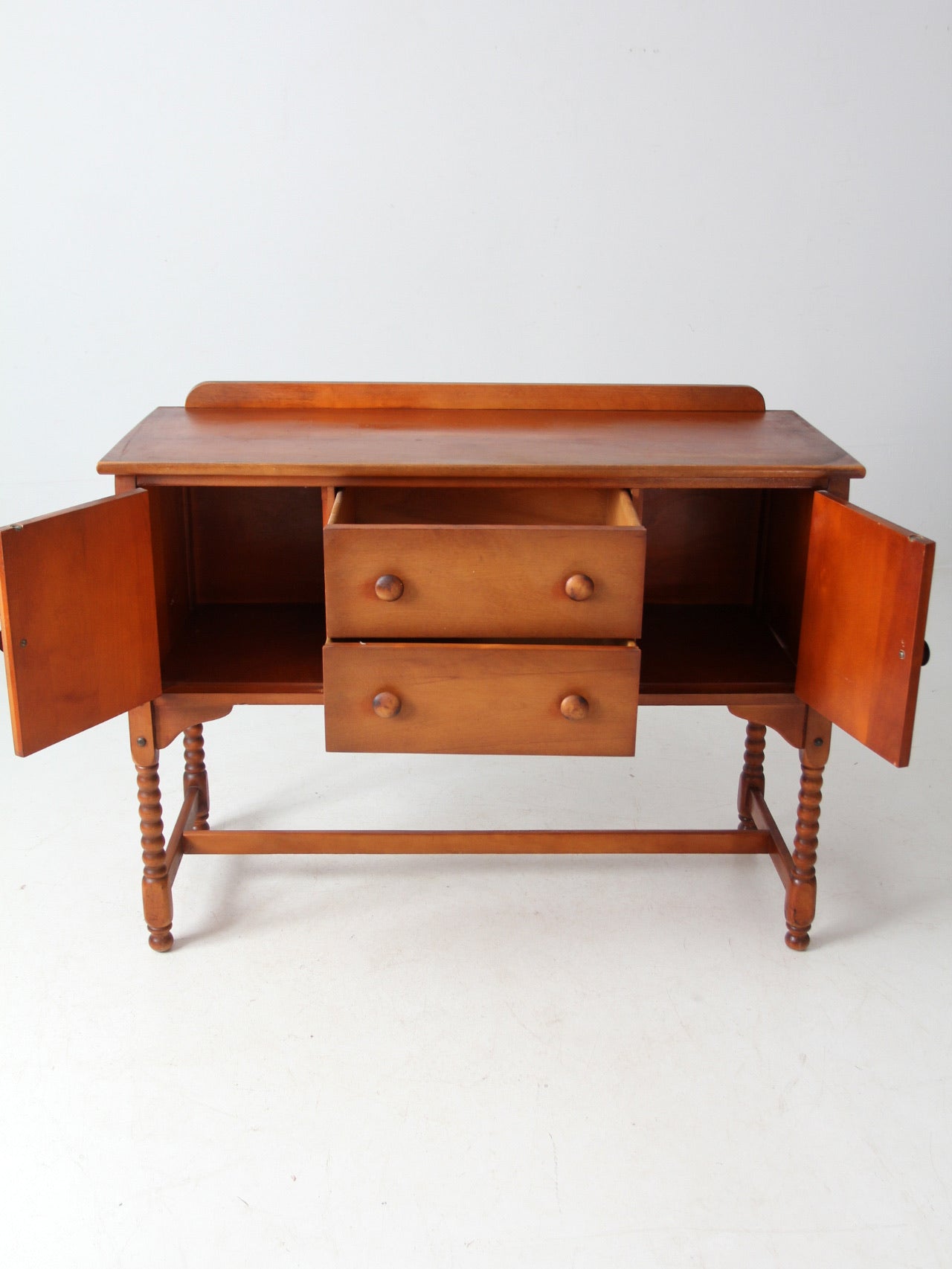 vintage Phoenix Chair Co floral buffet cabinet